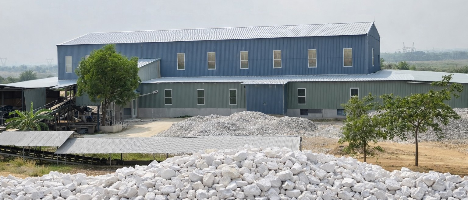 our factory drone view