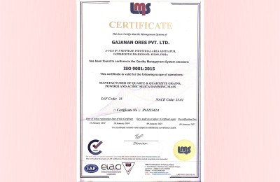 quality control certificate