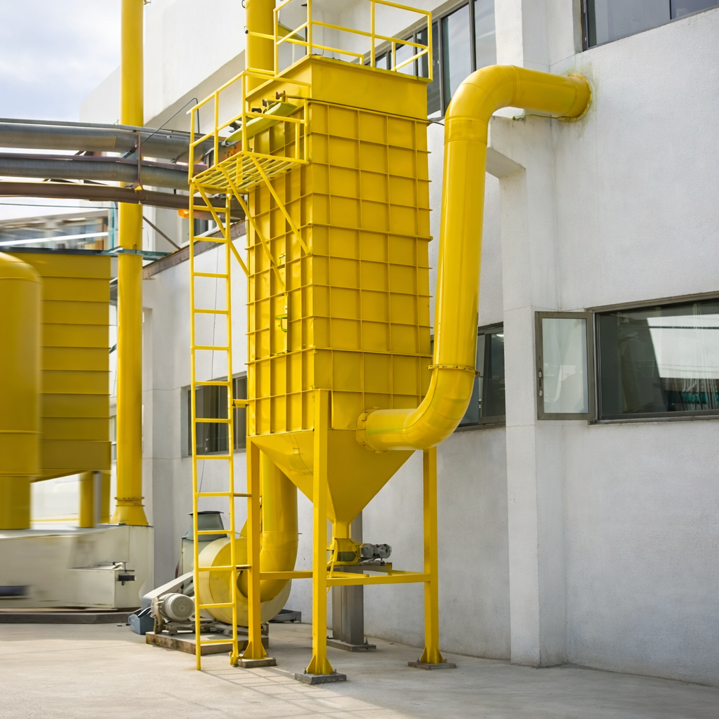 installed pulse jet bag filter